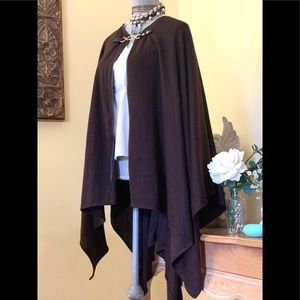 Brown Poncho with accessory